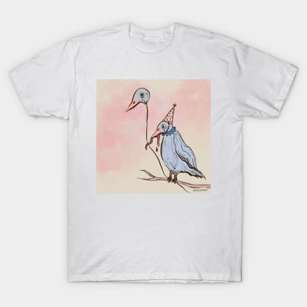 Sad bird T-Shirt by Peach Melt